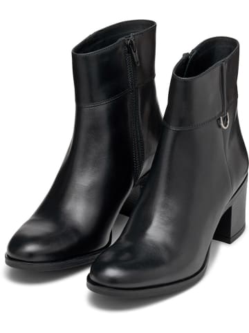 Geox Leder-Stiefeletten "New Ashell" in Schwarz