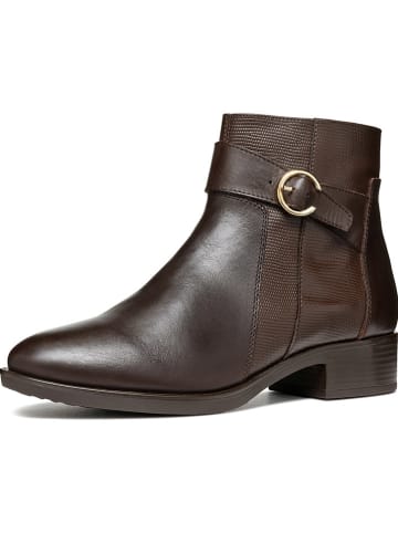Geox Leder-Ankle-Boots "Felicity" in Braun