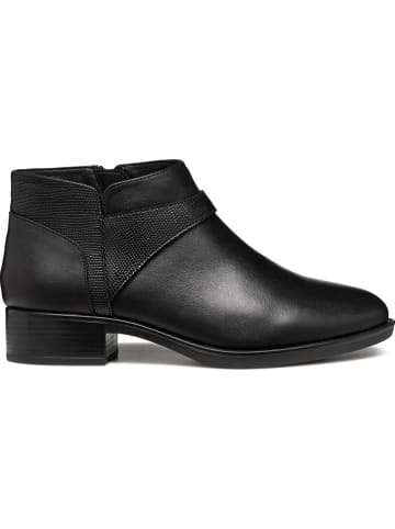 Geox Leder-Ankle-Boots "Felicity" in Schwarz