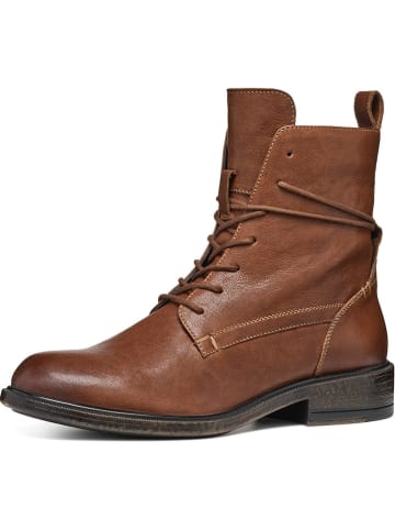 Geox Leder-Boots "Catria" in Hellbraun