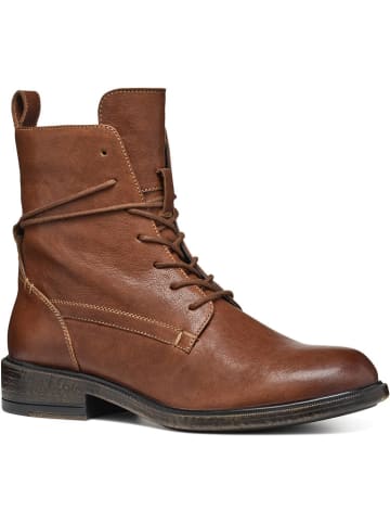 Geox Leder-Boots "Catria" in Hellbraun