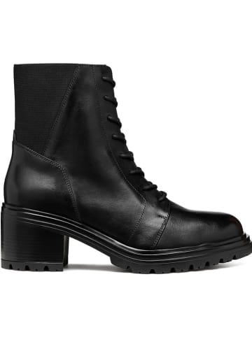 Geox Leder-Stiefeletten "Damiana" in Schwarz