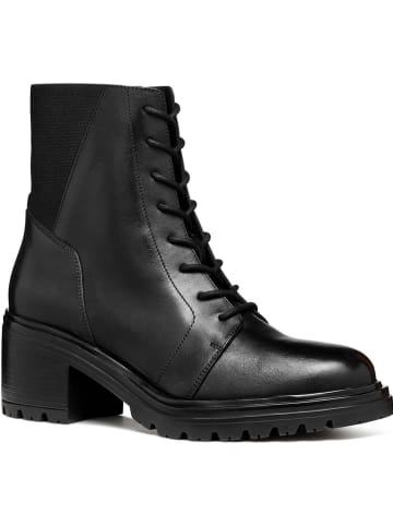 Geox Leder-Stiefeletten "Damiana" in Schwarz
