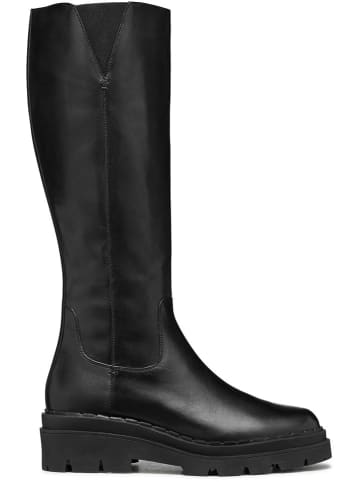 Geox Leder-Stiefel "Felleny" in Schwarz