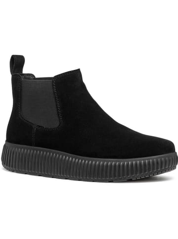 Geox Leder-Chelsea-Boots "Graisy" in Schwarz