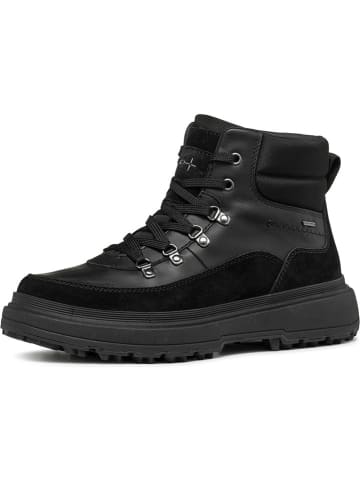 Geox Leder-Boots "Lamidie + Grip" in Schwarz