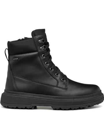 Geox Leder-Boots "Lamidie + Grip" in Schwarz