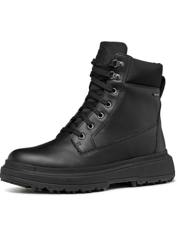 Geox Leder-Boots "Lamidie + Grip" in Schwarz