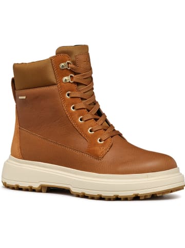 Geox Leder-Boots "Lamidie + Grip" in Hellbraun