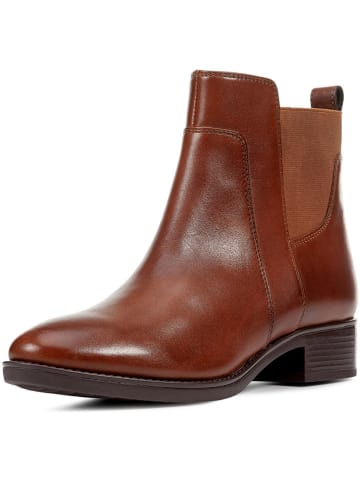 Geox Leder-Boots "Felicity" in Hellbraun