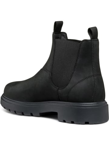 Geox Leder-Chelsea-Boots "Spherica" in Schwarz