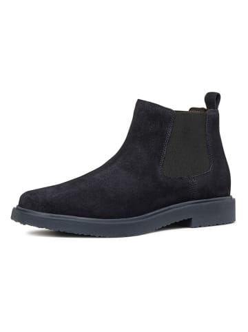 Geox Leder-Chelsea-Boots "Massimiano" in Schwarz