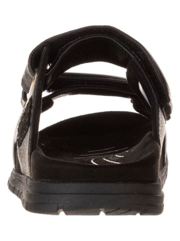 WODEN Leren slippers zwart
