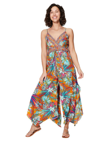 Ipanima Jumpsuit in Türkis/ Orange