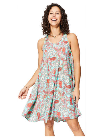 Ipanima Jurk turquoise/rood/wit