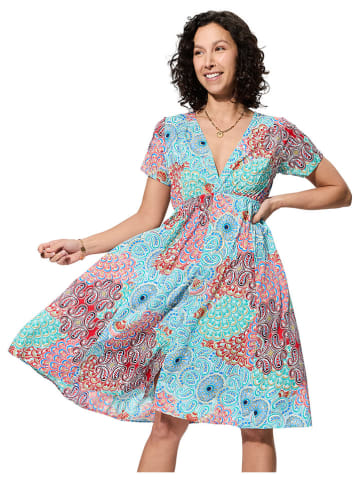 Ipanima Kleid in Hellblau/ Bunt