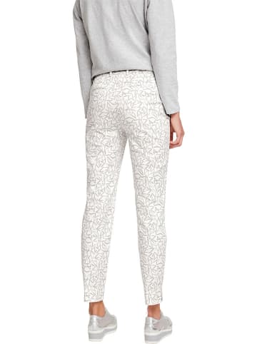 Heine Chino in Grau/ Weiß