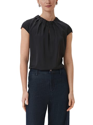 comma Bluse in Schwarz