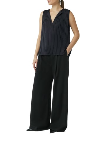 comma Bluse in Schwarz