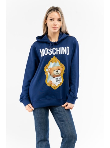 Moschino Bluza w kolorze granatowym