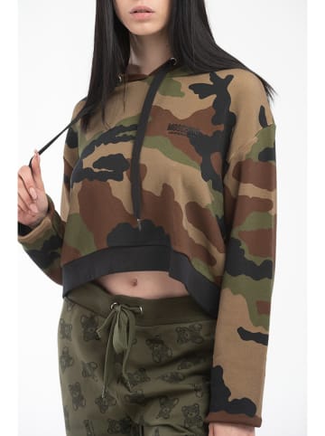 Moschino Hoodie kaki/lichtbruin/bruin