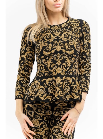 Moschino Bluse in Gelb/ Schwarz