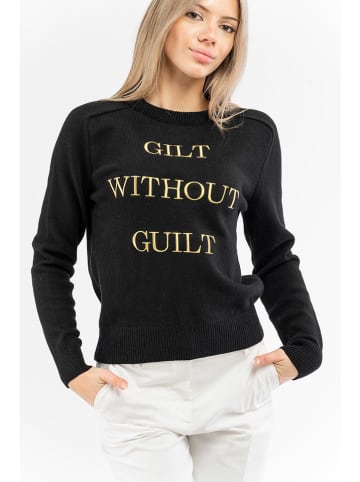 Moschino Kaszmirowy sweter w kolorze czarnym