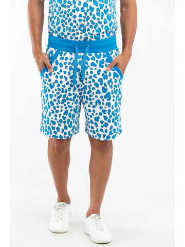 Moschino Sweatshort turquoise/wit