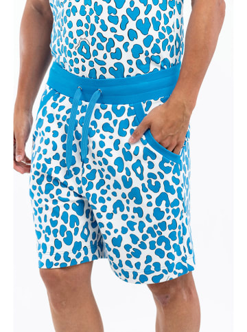 Moschino Sweatshort turquoise/wit