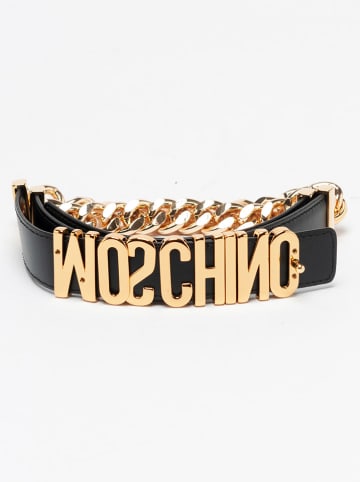 Moschino Leder-Gürtel in Schwarz