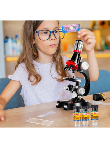 Techkidz Mikroskop w kolorze czarnym - 8+