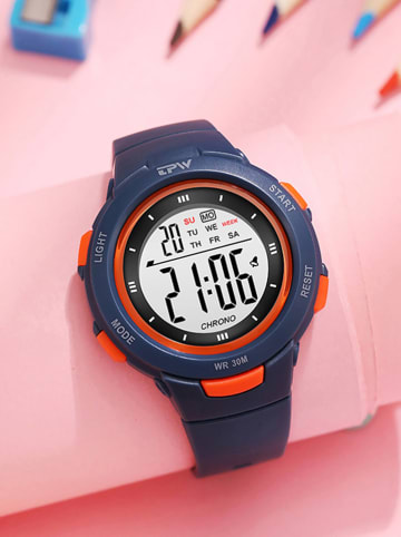 Techkidz Zegarek "Exia" w kolorze granatowym - 6+