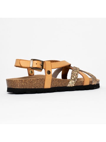 Bluebay Sandalen "Lisle" in Hellbraun/ Gold