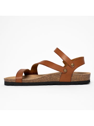 Blue Bay Sandalen "Jeanette" in Hellbraun