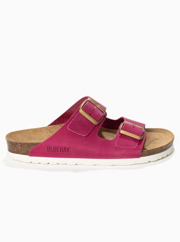 Bluebay Leren slippers "Aristote" fuchsia