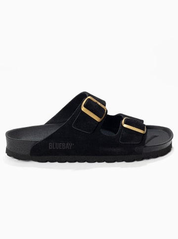 Bluebay Leder-Pantoletten "Aristote" in Schwarz
