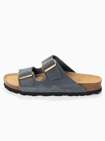Bluebay Leren slippers "Aristote" grijs
