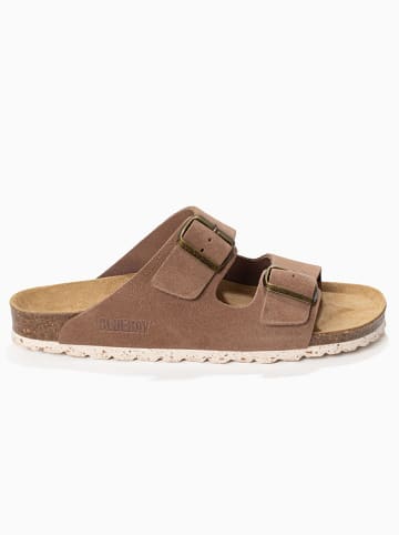 Bluebay Leren slippers "Aristote" lichtbruin