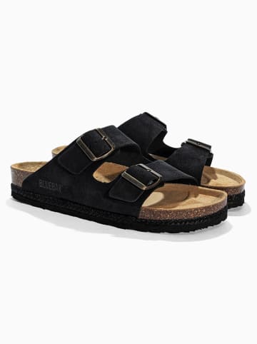 Bluebay Leren slippers "Timaru" zwart