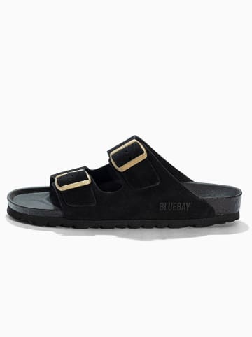 Bluebay Leren slippers "Aristote" zwart