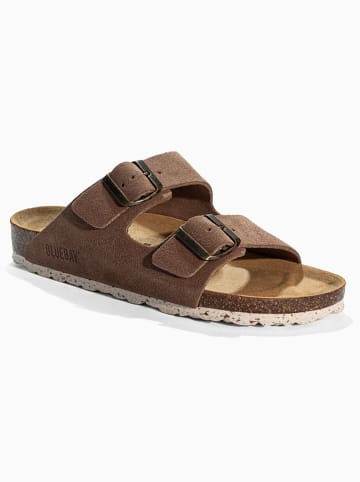 Bluebay Leren slippers "Aristote" lichtbruin