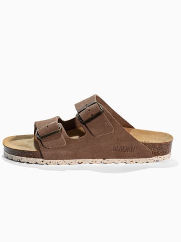 Bluebay Leren slippers "Aristote" lichtbruin