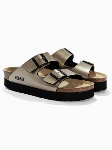 Bluebay Slippers "Saturno" goudkleurig