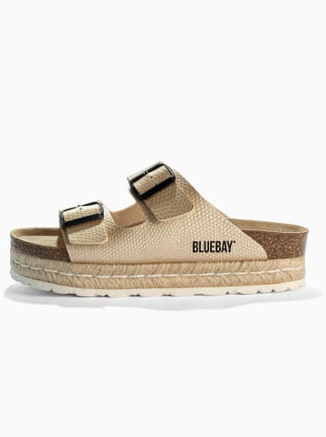 Bluebay Slippers "Sirena" goudkleurig