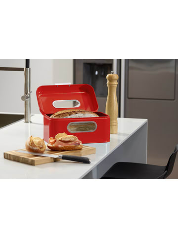 Echtwerk Brotkasten in Rot - (B)30 x (H)20 x (T)16,5 cm