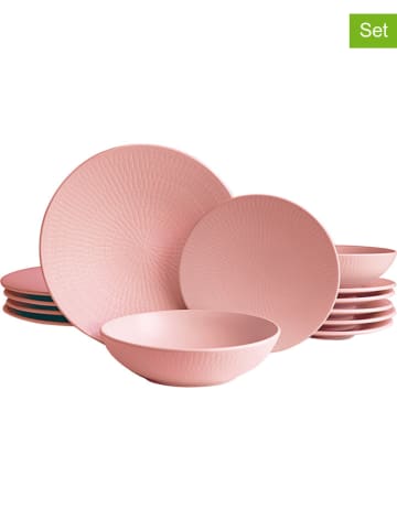 Echtwerk 12tlg. Tafelservice "Blanka" in Rosa