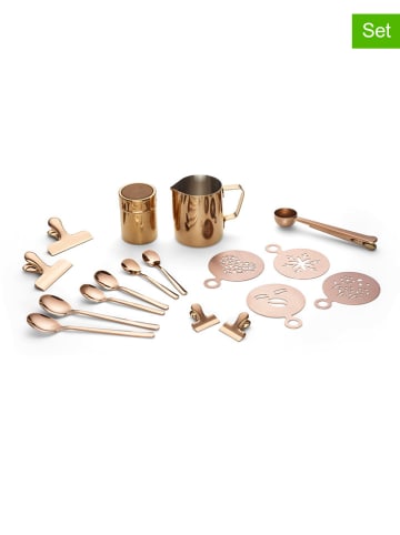 Echtwerk 23tlg. Kaffeezubehör-Set in Kupfer