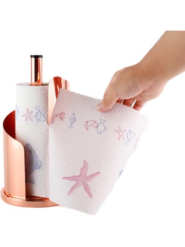 Echtwerk Küchenrollenhalter in Kupfer - (H)33 x Ø 15,5 cm