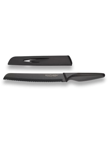 Echtwerk Nóż "Black Steel" w kolorze czarnym do chleba - dł. 32,5 cm
