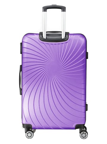 Geographical Norway 5-delige hardcase-trolleyset "Sunlighteo" paars